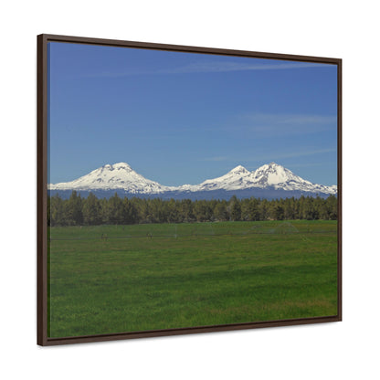 Mountain Field Gallery Canvas Wraps Framed