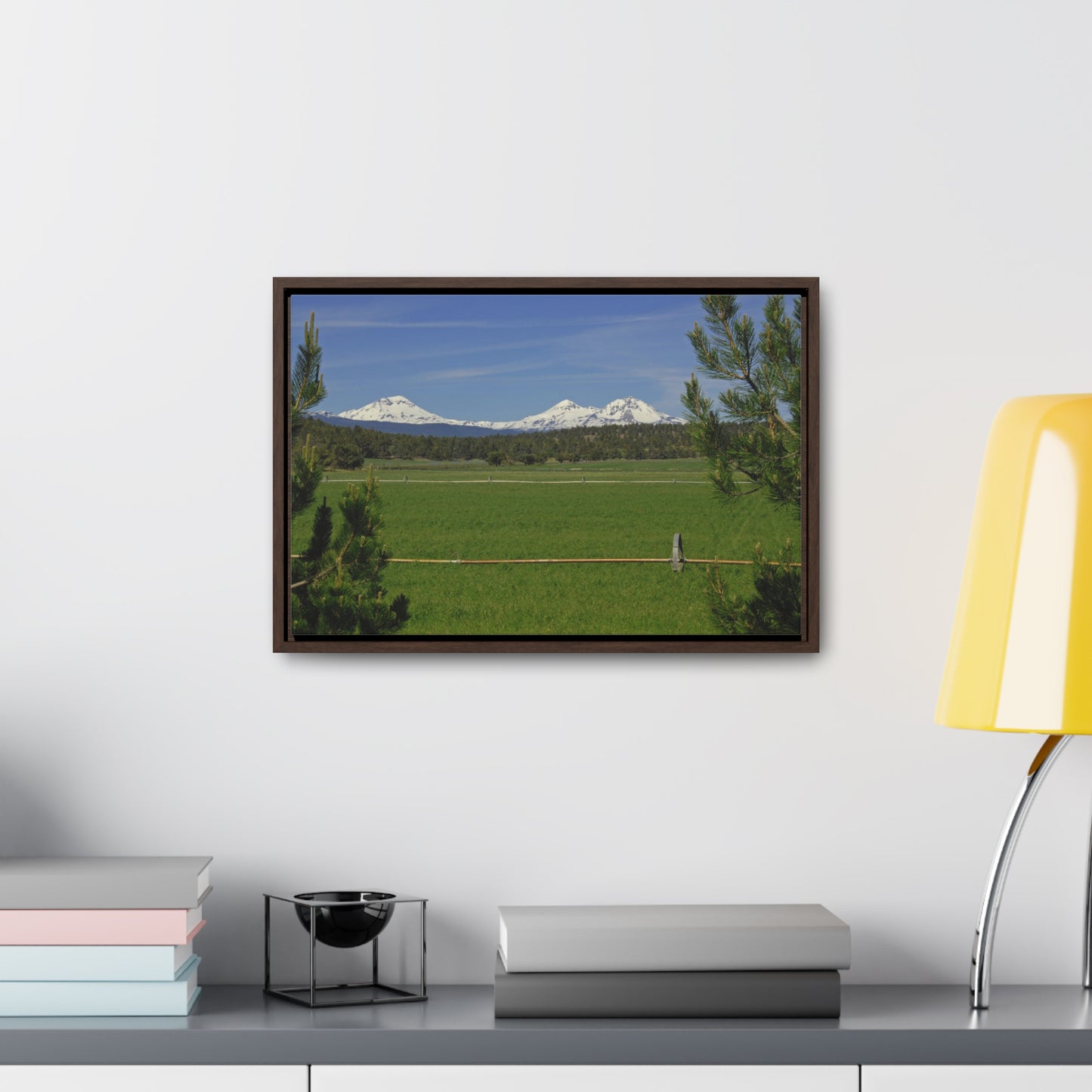 Mountain Pasture Gallery Canvas Wrap Framed