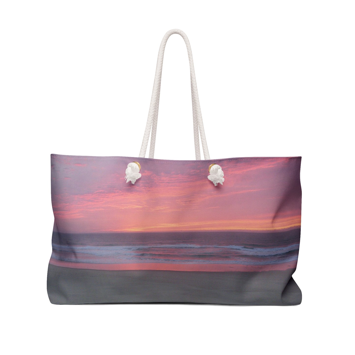 Pink Ocean Sunset Weekender Bag