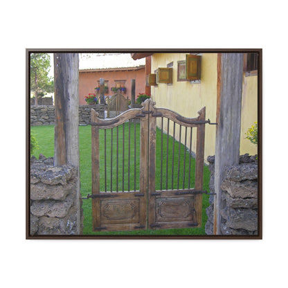 Western Spanish Gates Gallery Canvas Wraps Framed