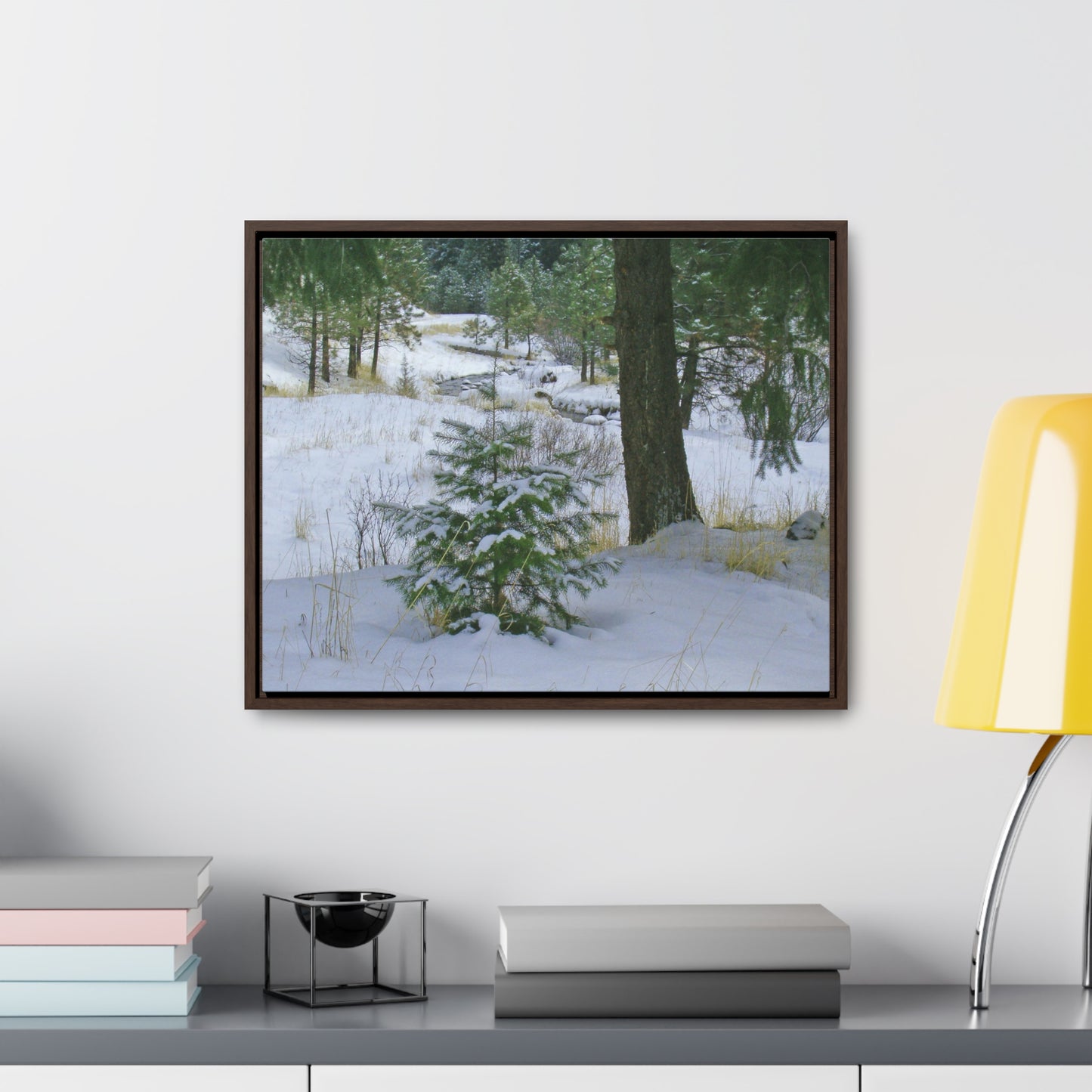 Christmas Tree Creek Gallery Canvas Wraps Framed