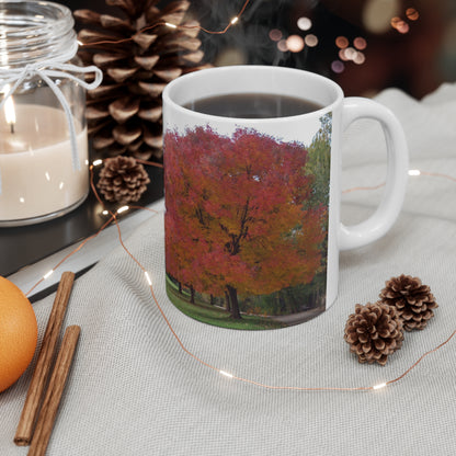 Autumn Tree Mid Fall Ceramic Mug 11oz