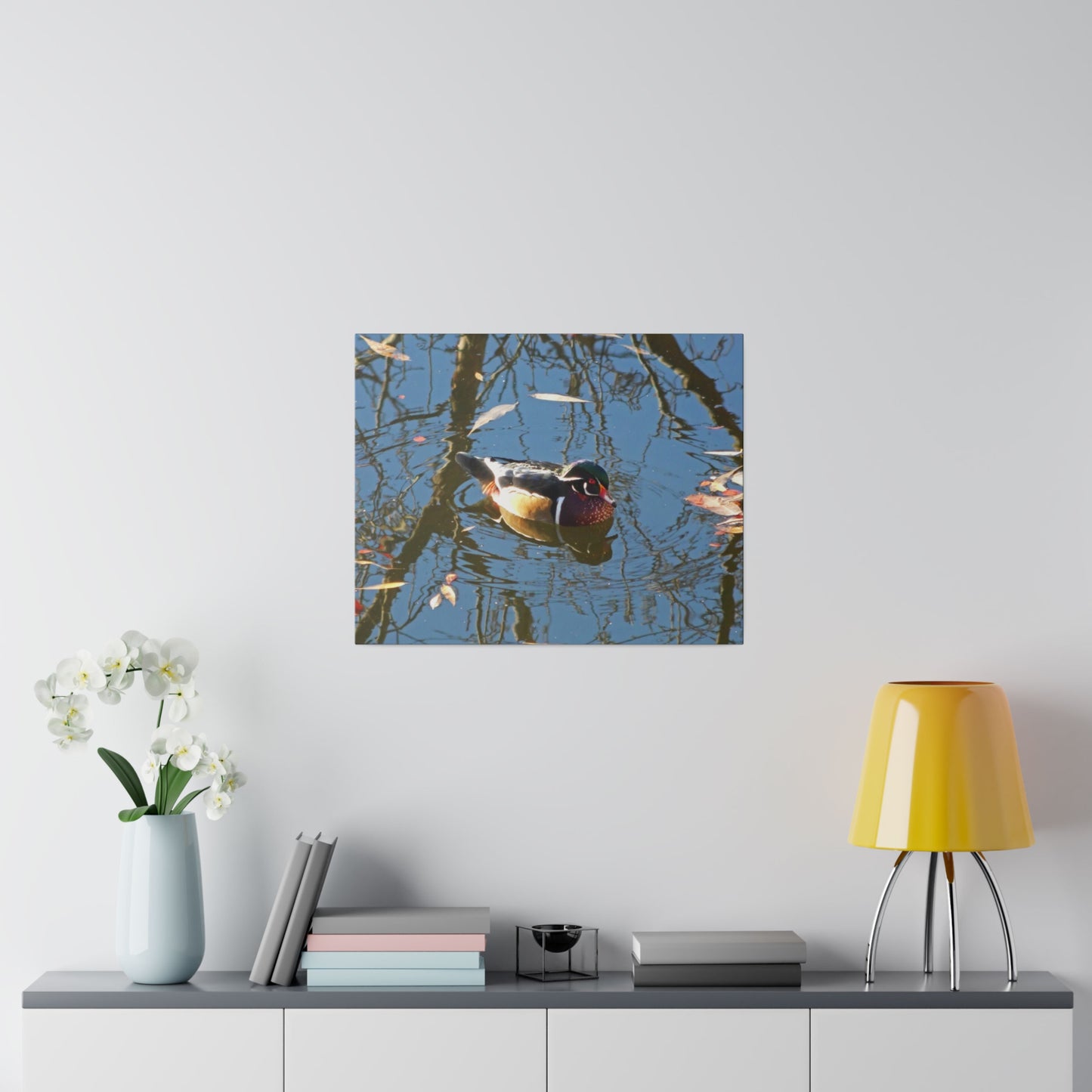 Reflections Wood Duck Matte Canvas