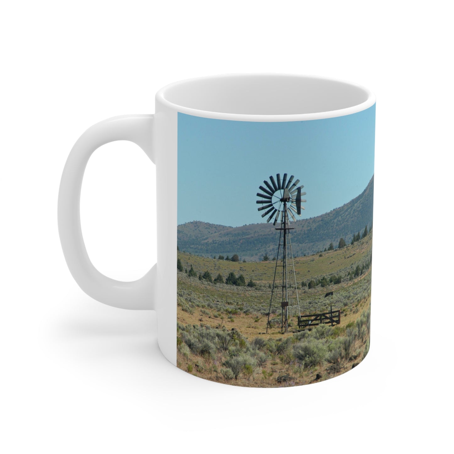 High Desert Windmill Ceramic Mug 11oz