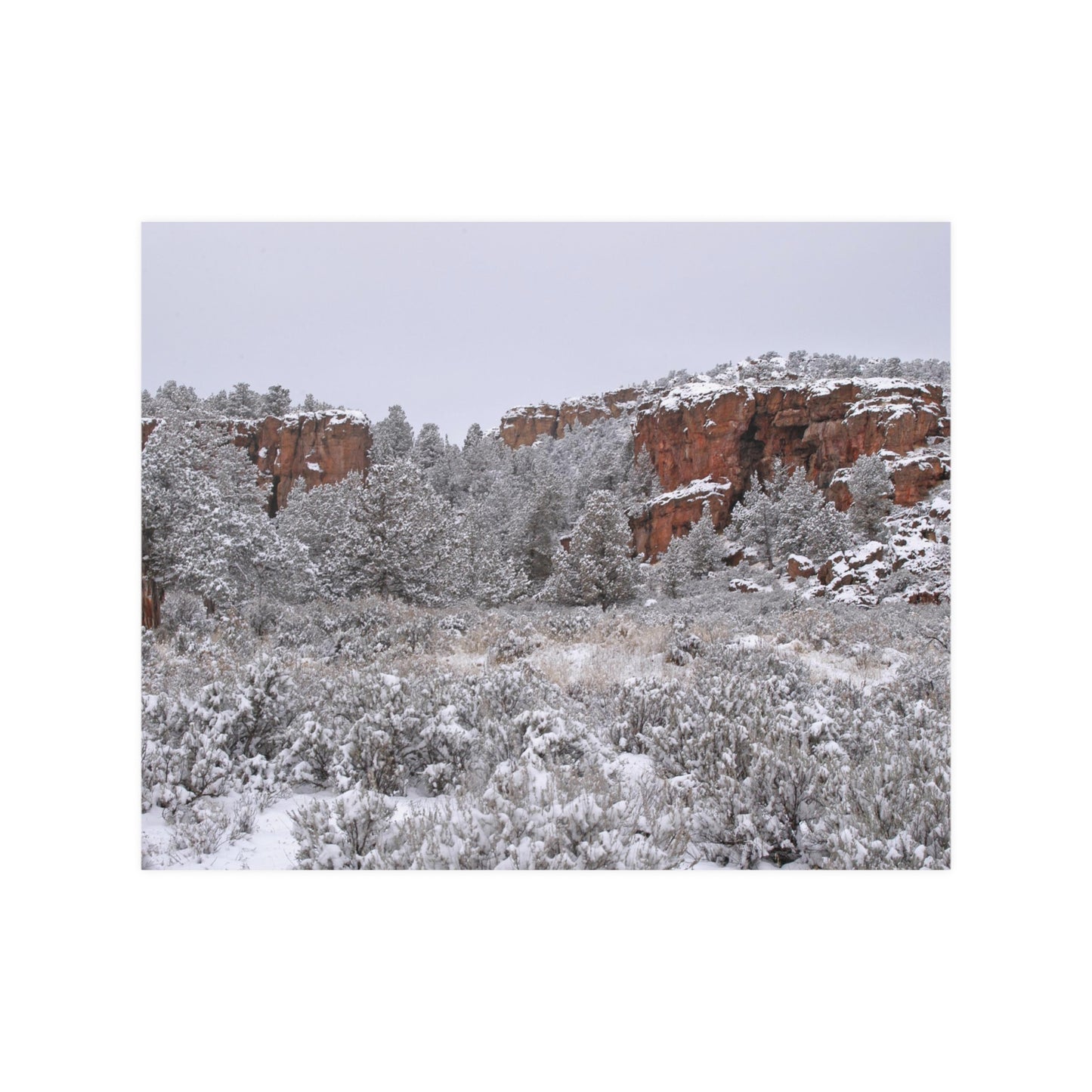 Winter Canyon Satin Posters