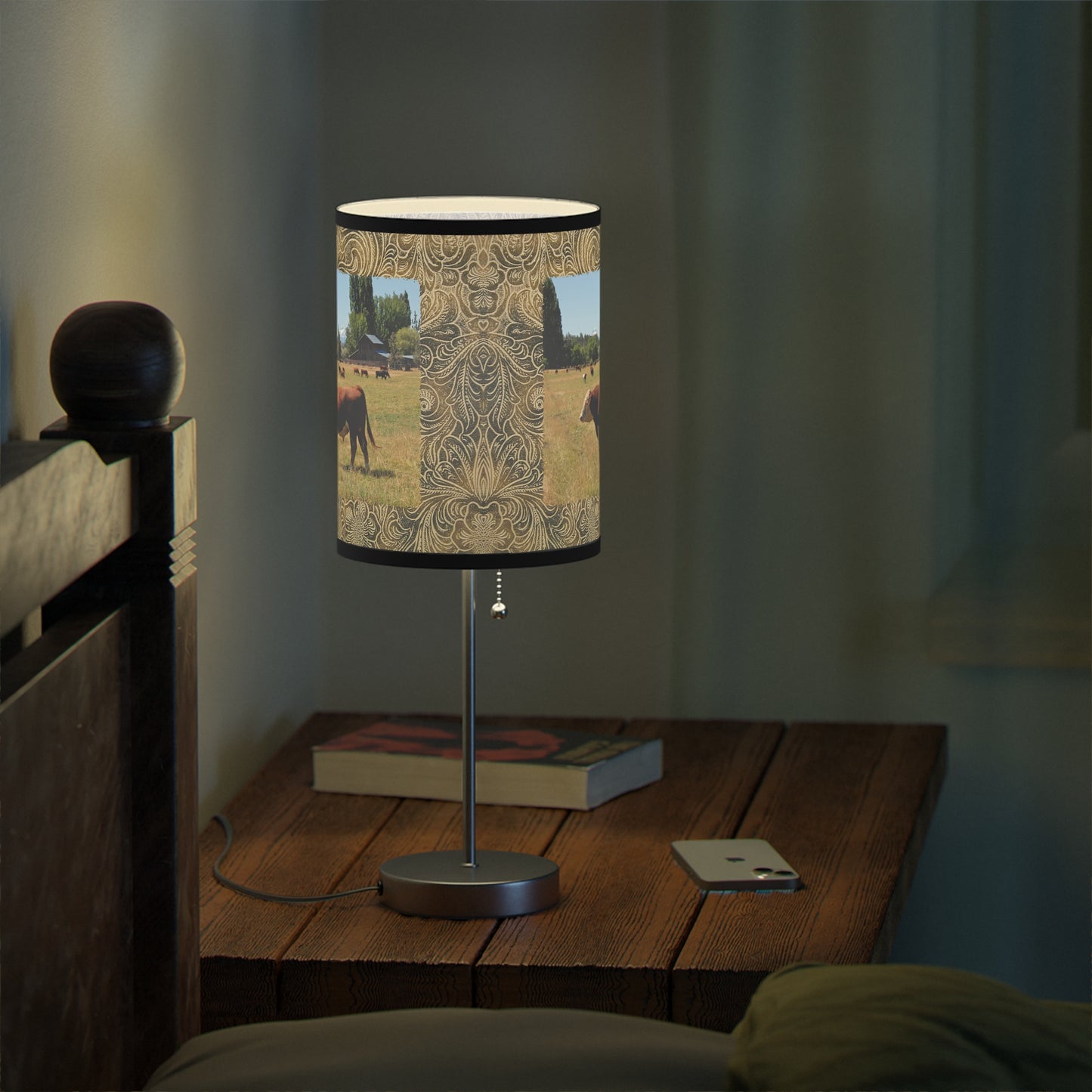 King Of The Pasture Lamp on a Stand