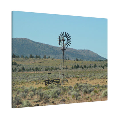 High Desert Windmill Matte Canvas