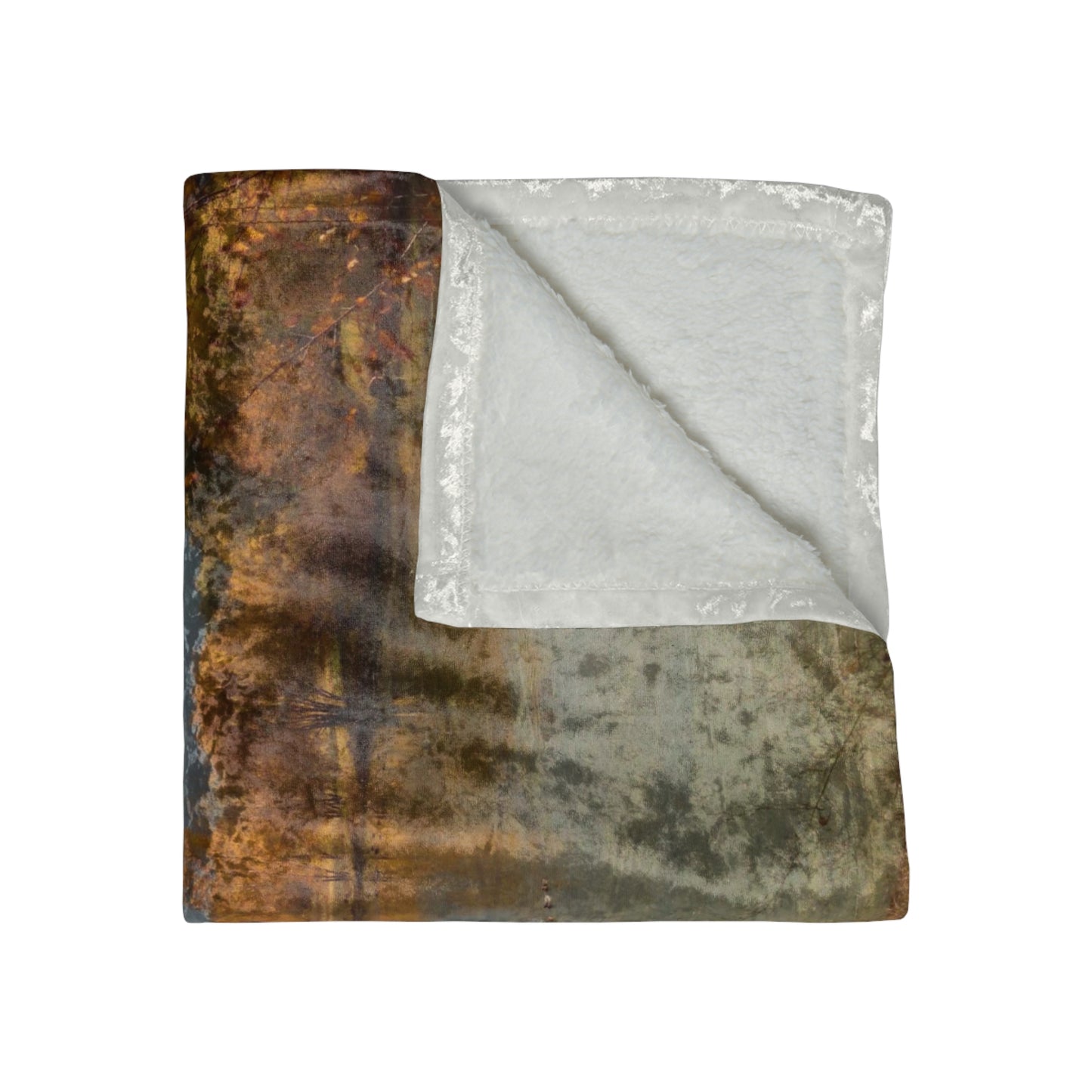 Autumn Peace Shiny Crushed Velvet Blanket