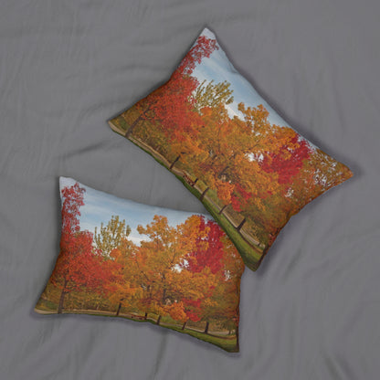 Autumn Serenity Spun Polyester Lumbar Pillow