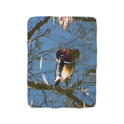 Reflections Wood Duck Sherpa Fleece Blanket