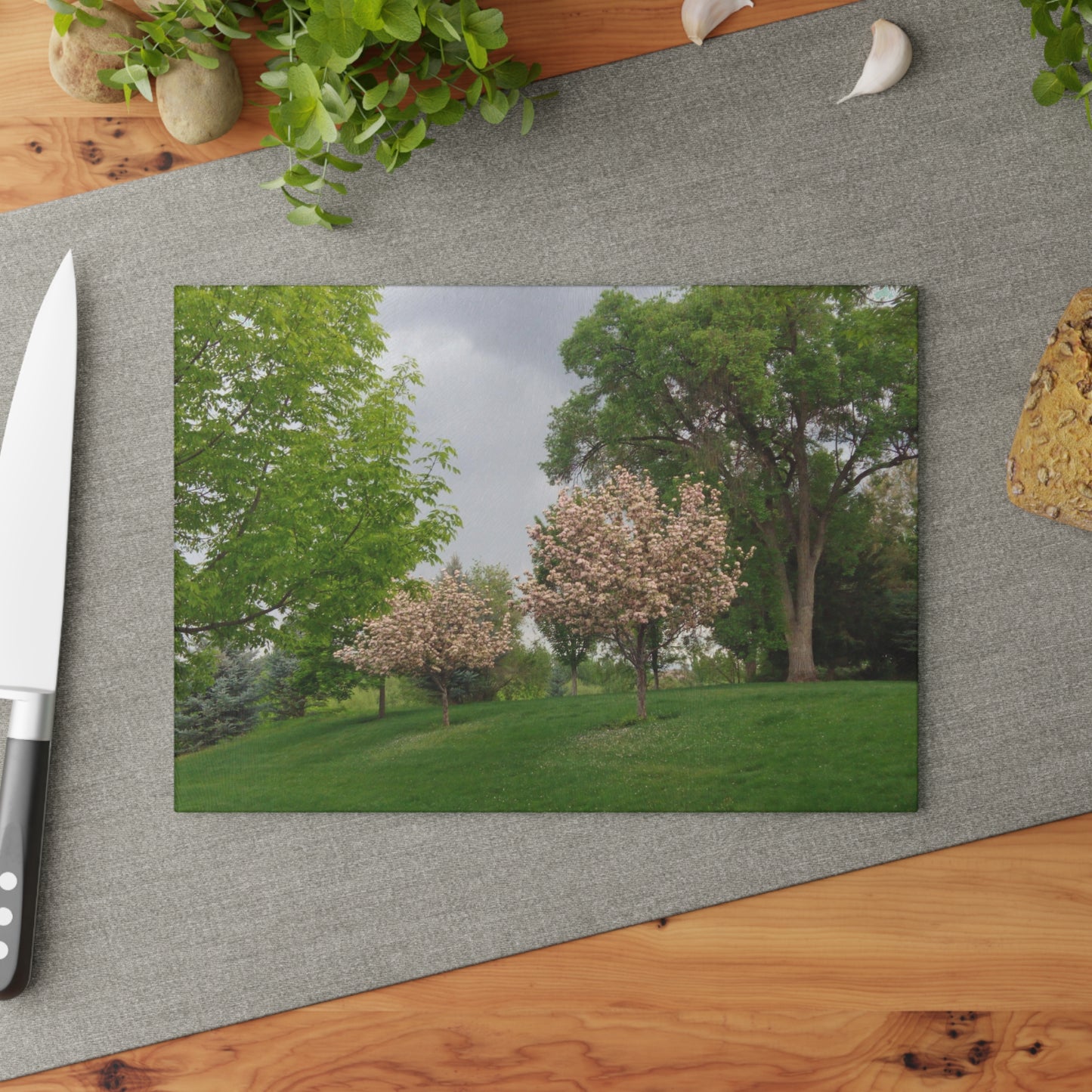 Spring In The Air Glass Cutting Board Hand Wash