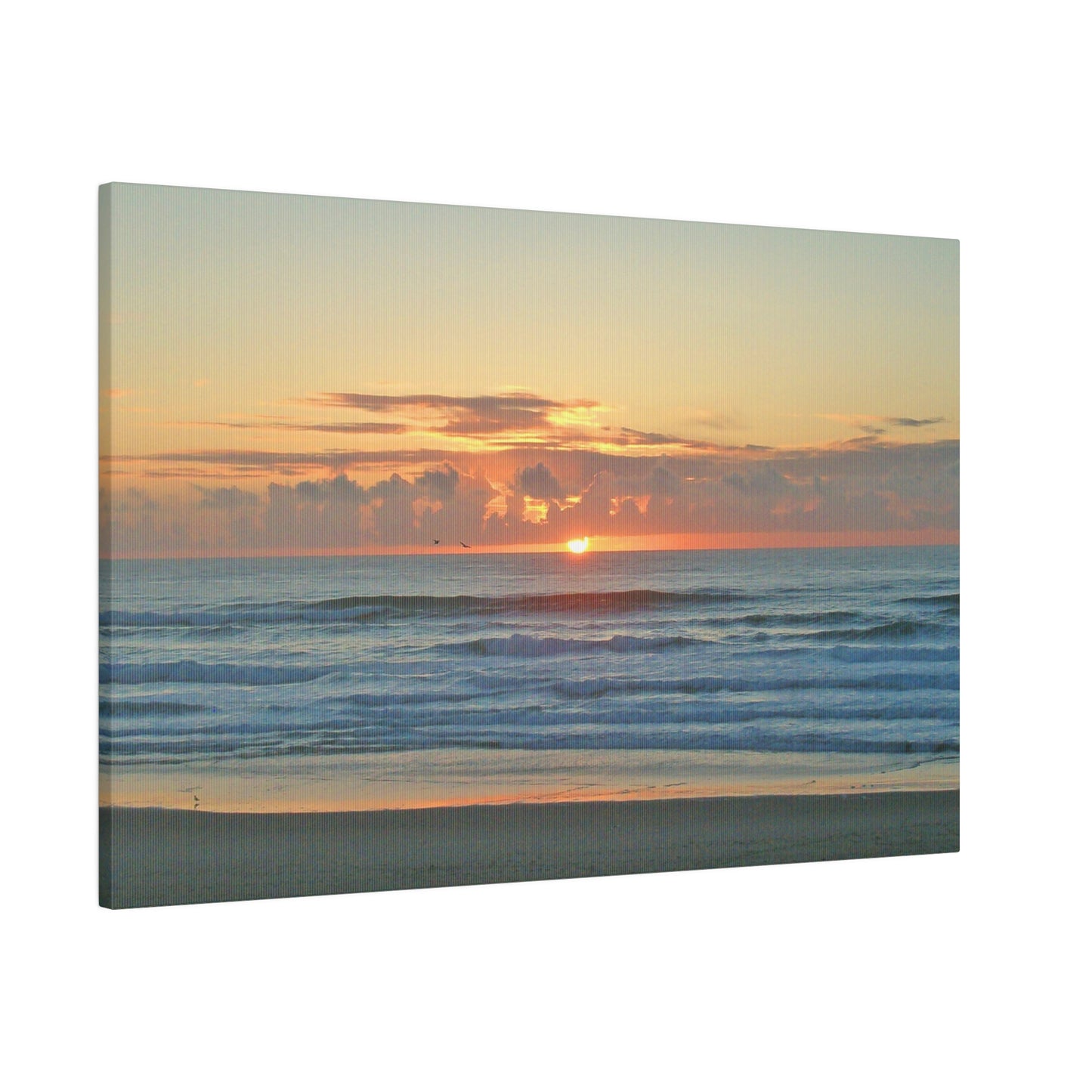 Golden Ocean Sunset Matte Canvas