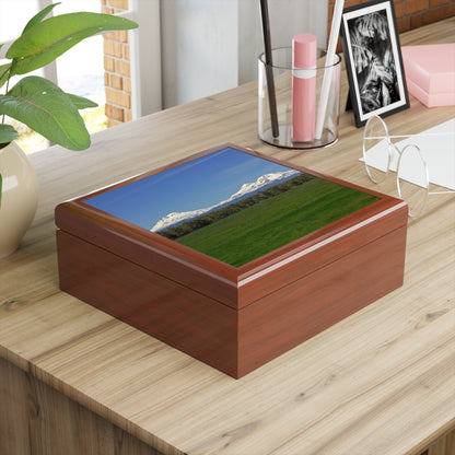 Mountain Field Jewelry Box ~ 7.24"