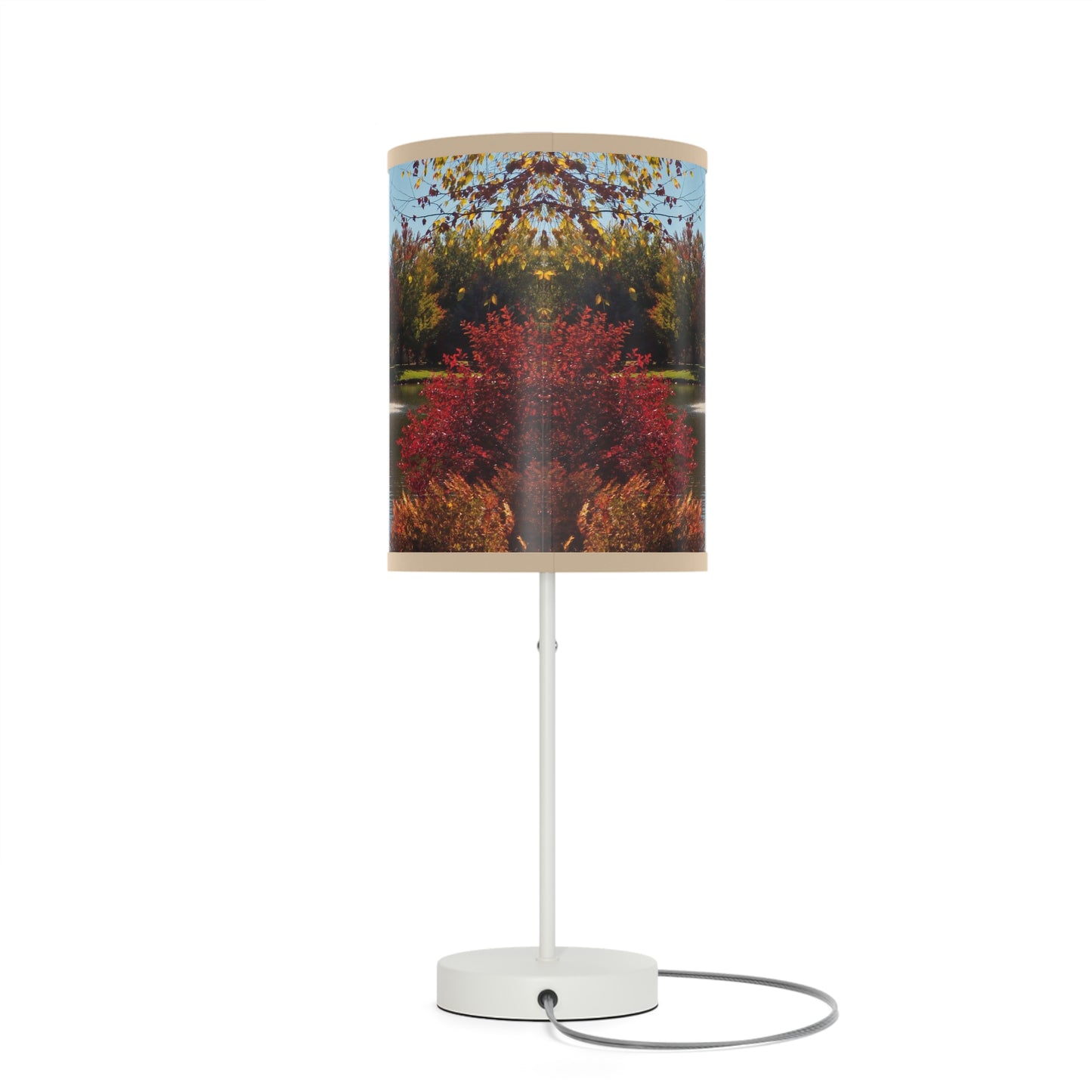Autumn Fountain Lamp on a Stand
