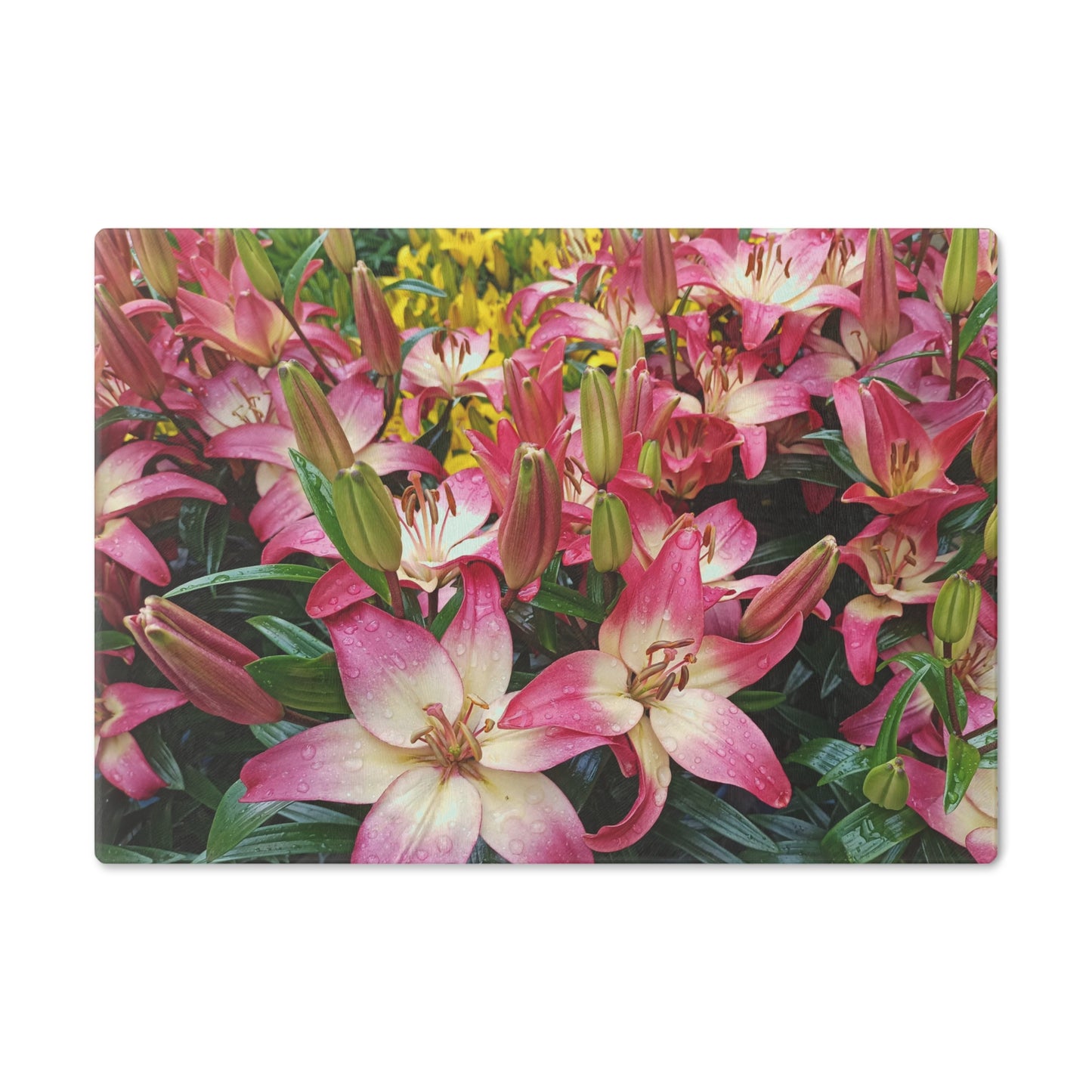 Lovely Lilies Cutting Board Dishwasher Safe