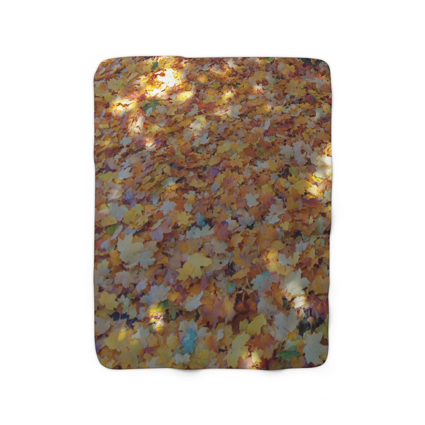 Autumn Maple Leaves Sherpa Fleece Blanket