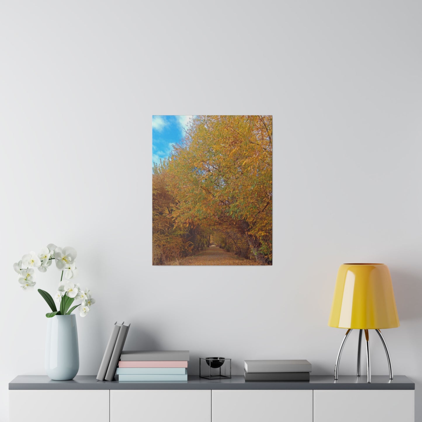 Autumn Path Matte Canvas