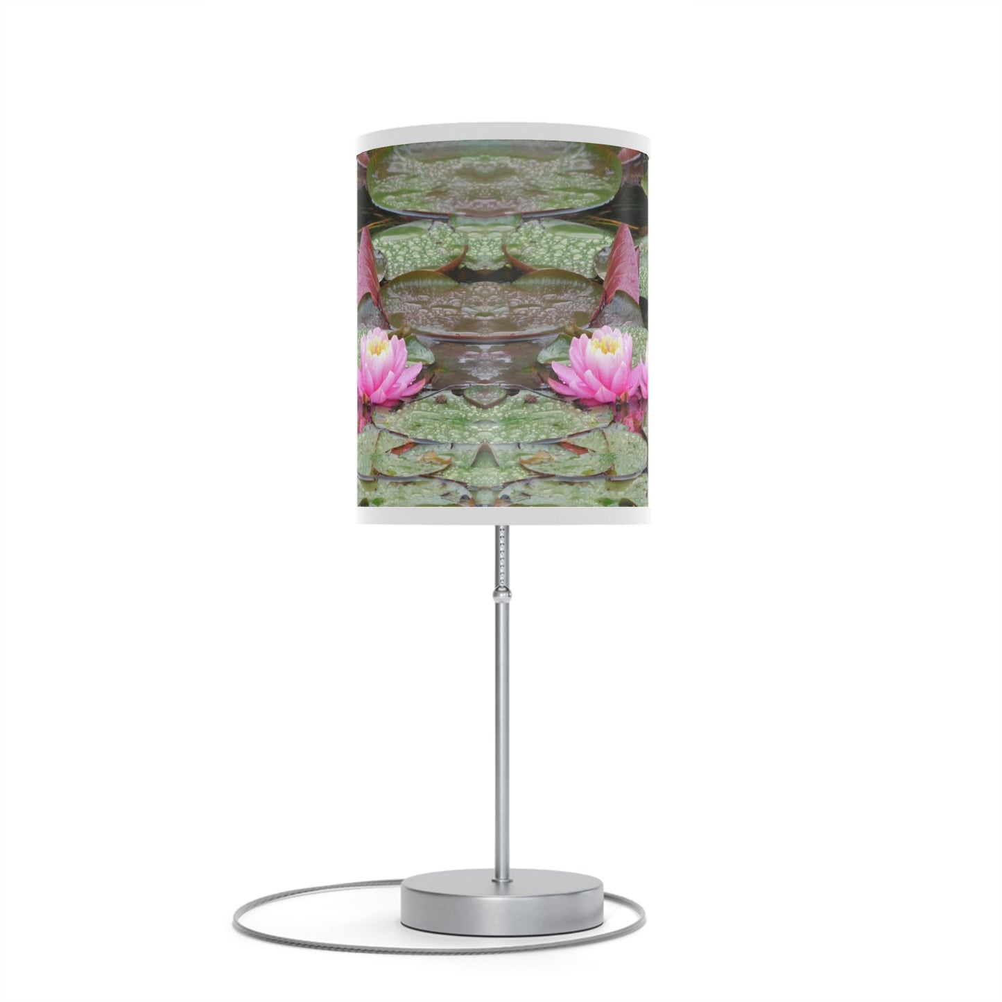 Water Lilies Lamp on a Stand