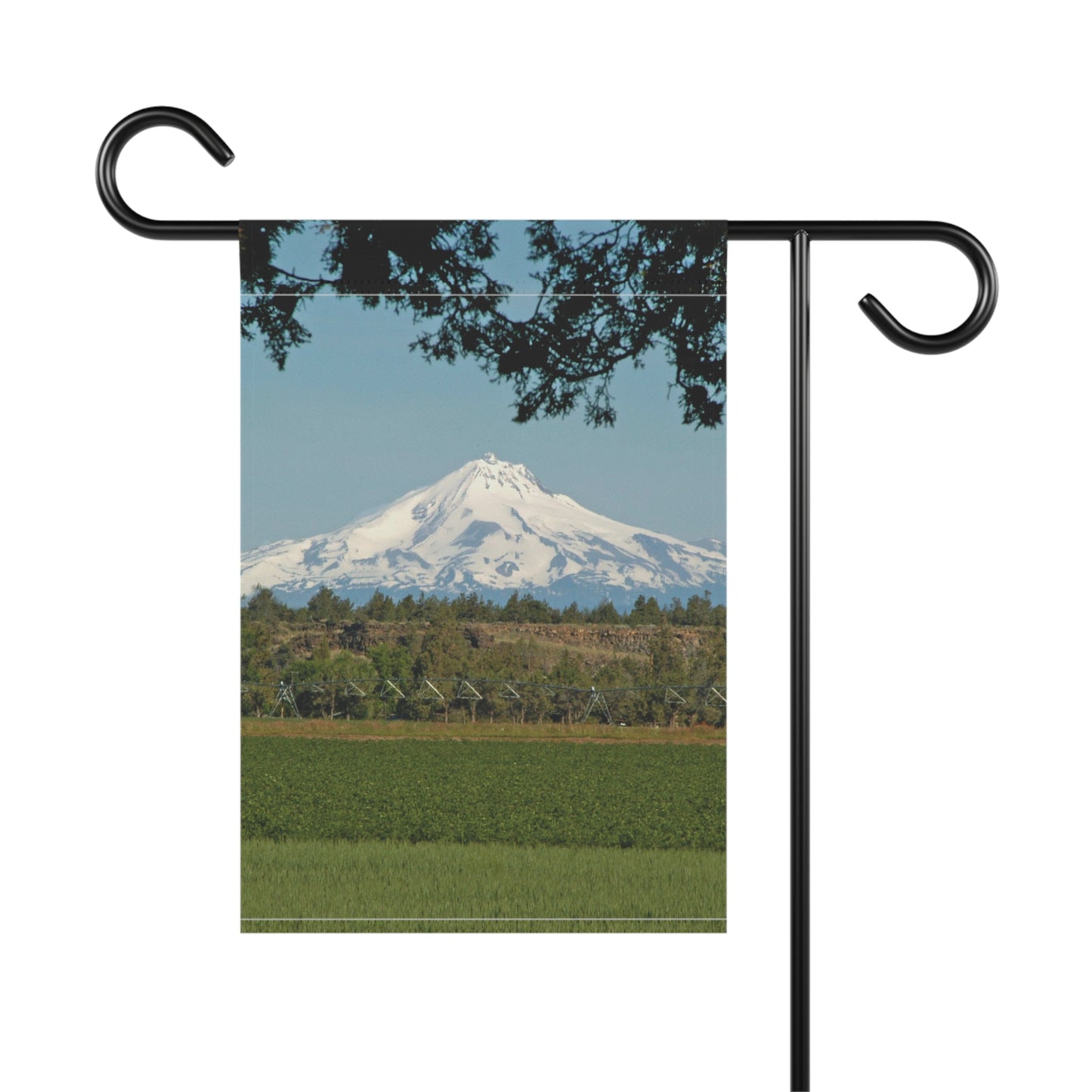 Juniper Framed Mountain Garden & House Banner