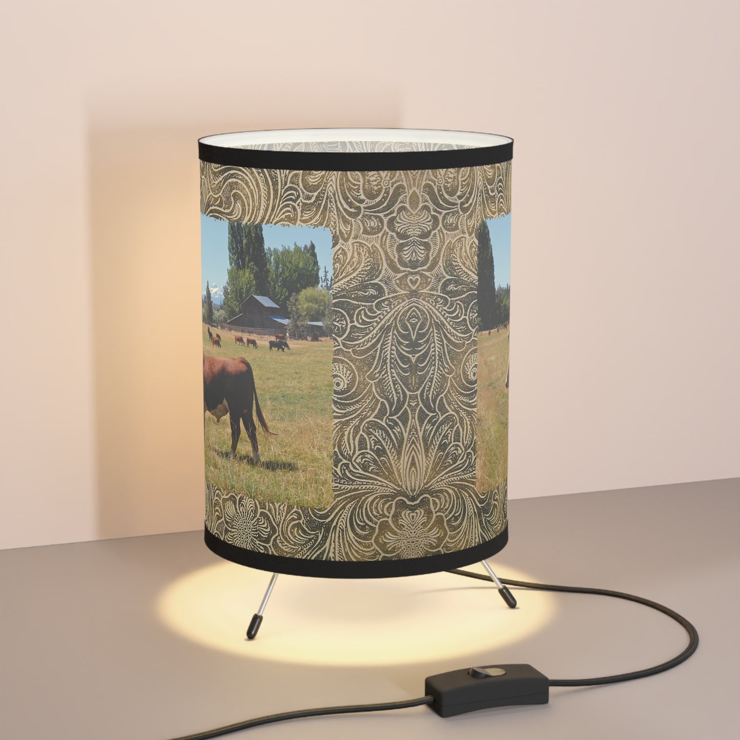 King Of The Pasture Tripod Lamp