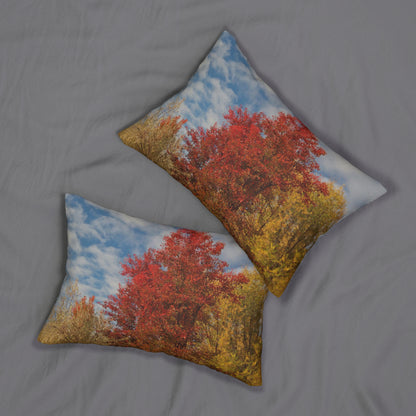 Autumn Sky Spun Polyester Lumbar Pillow