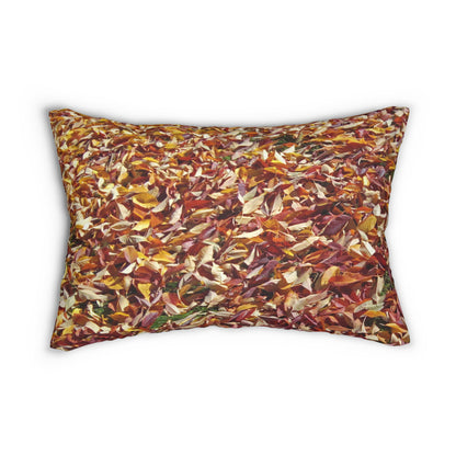 Autumn Leaves Spun Polyester Lumbar Pillow