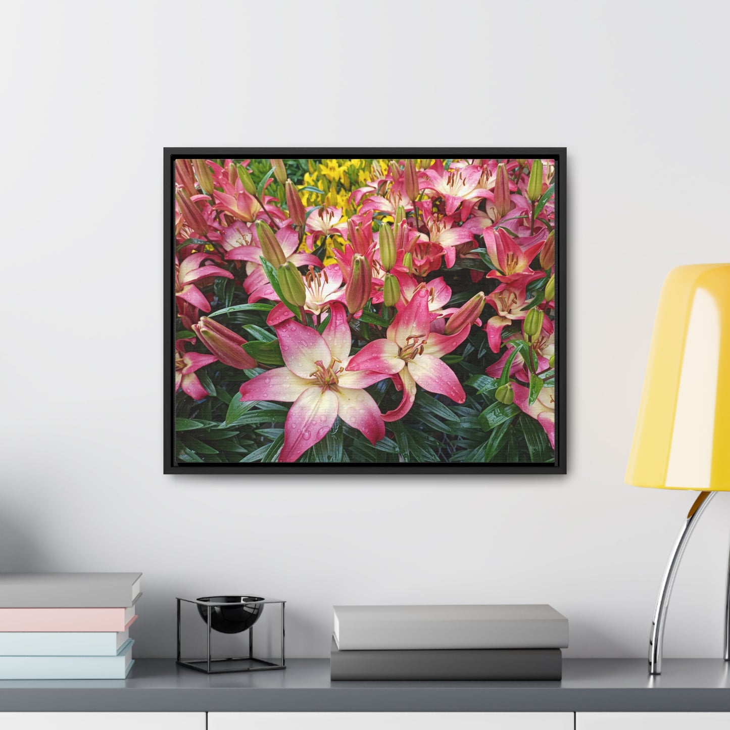 Lovely Lilies Gallery Canvas Wraps Framed