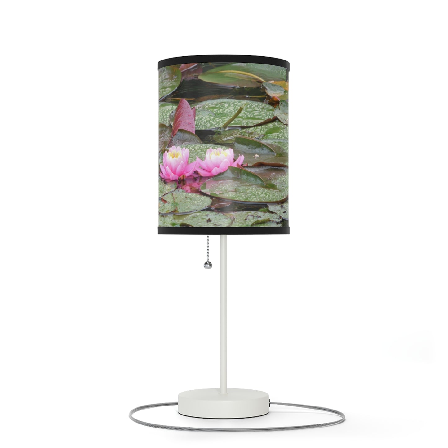 Water Lilies Lamp on a Stand