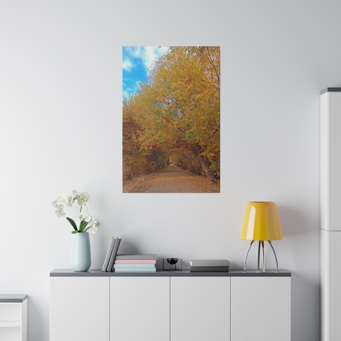 Autumn Path Matte Canvas