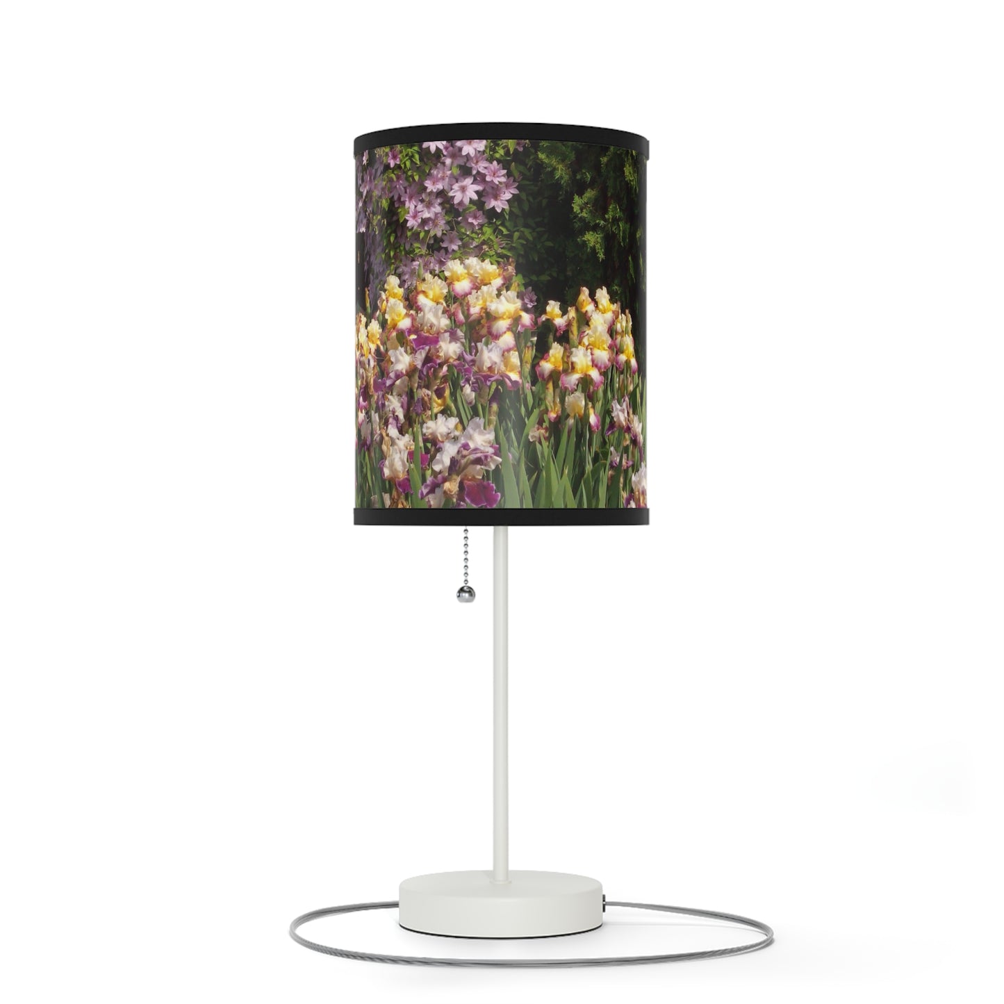 Sunny Iris Garden Lamp on a Stand