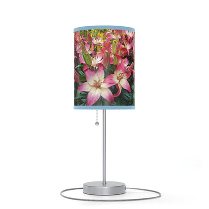 Lovely Lilies Lamp on a Stand