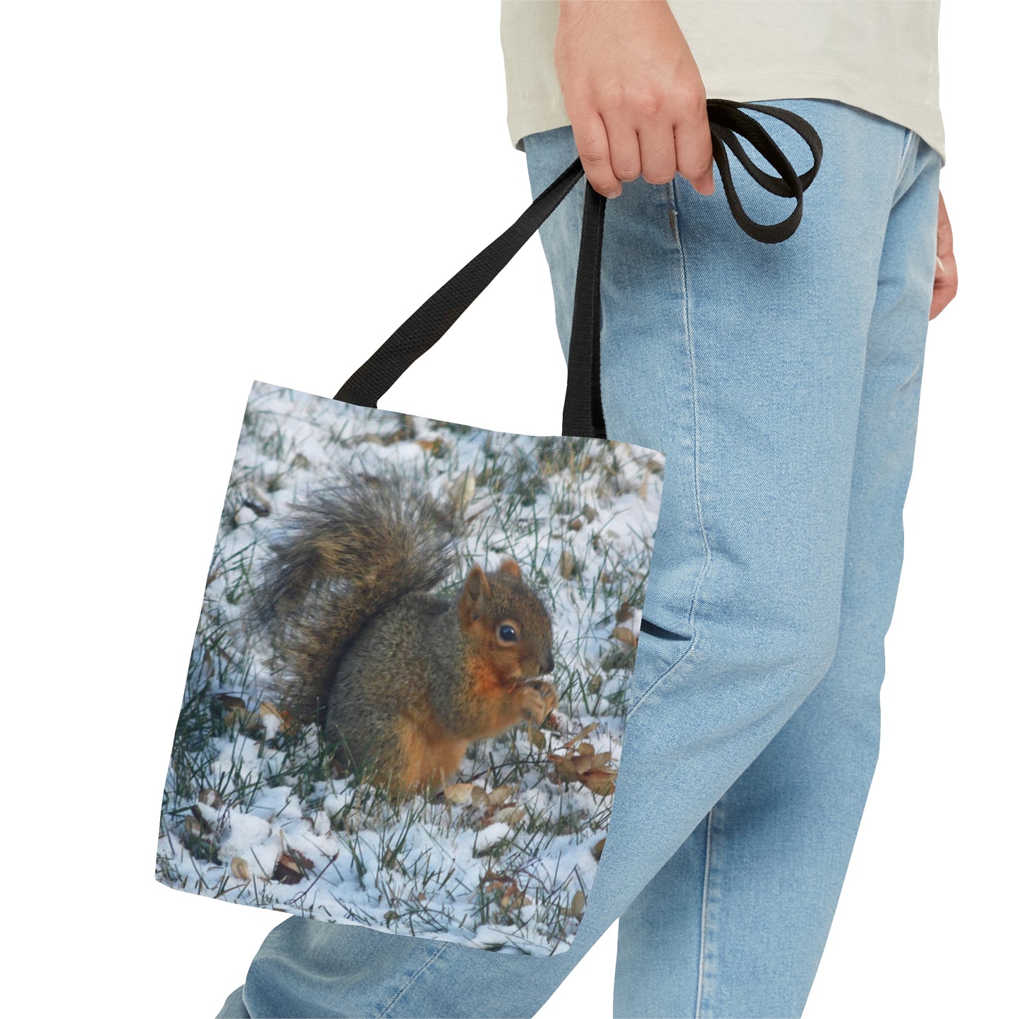 Winter Squirrel Tote Bag