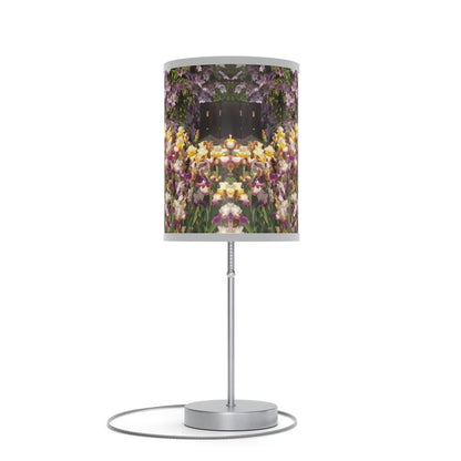 Sunny Iris Garden Lamp on a Stand