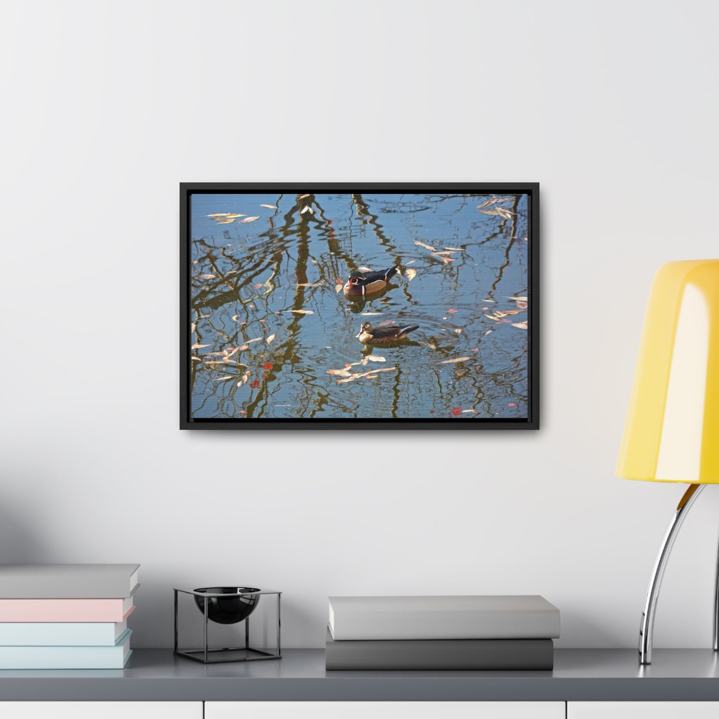 Wood Duck Couple Gallery Canvas Wraps Framed