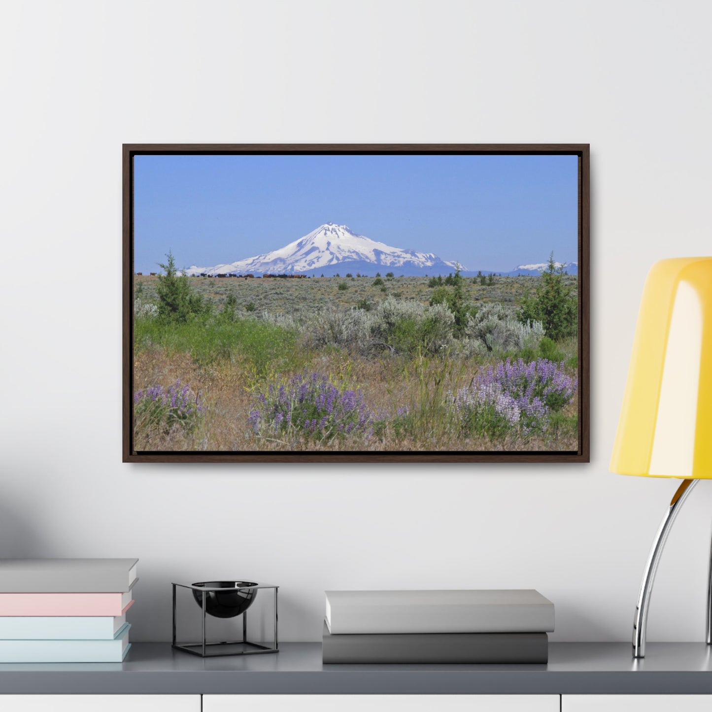 Lupine & Sage Mountain Gallery Canvas Wraps Framed