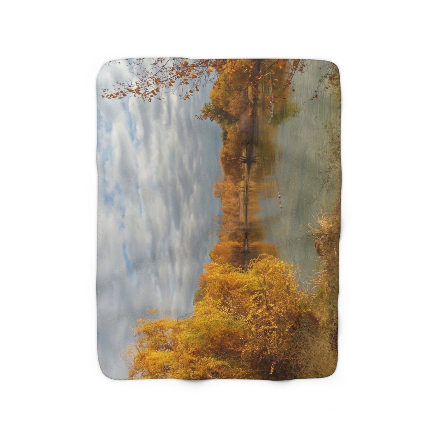 Autumn Peace Sherpa Fleece Blanket