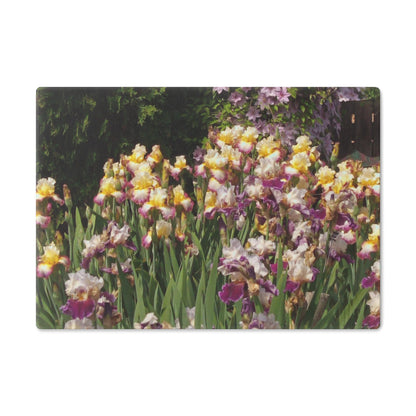 Sunny Iris Garden Cutting Board Dishwasher Safe