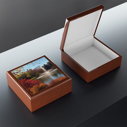 Autumn Fountain Jewelry Box ~ 7.24"