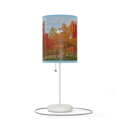 Autumn Serenity Lamp on a Stand