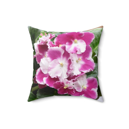 African Violet Spun Polyester Square Pillow