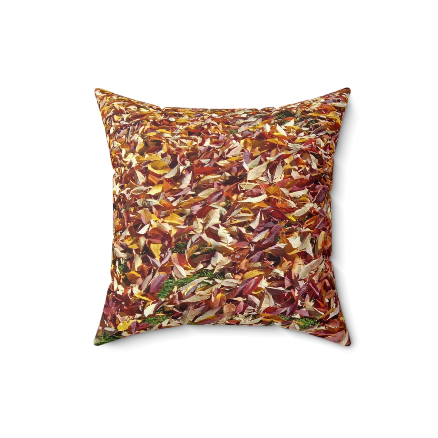 Autumn Leaves Spun Polyester Square Pillow