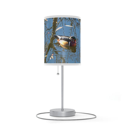 Reflections Wood Duck Lamp on a Stand