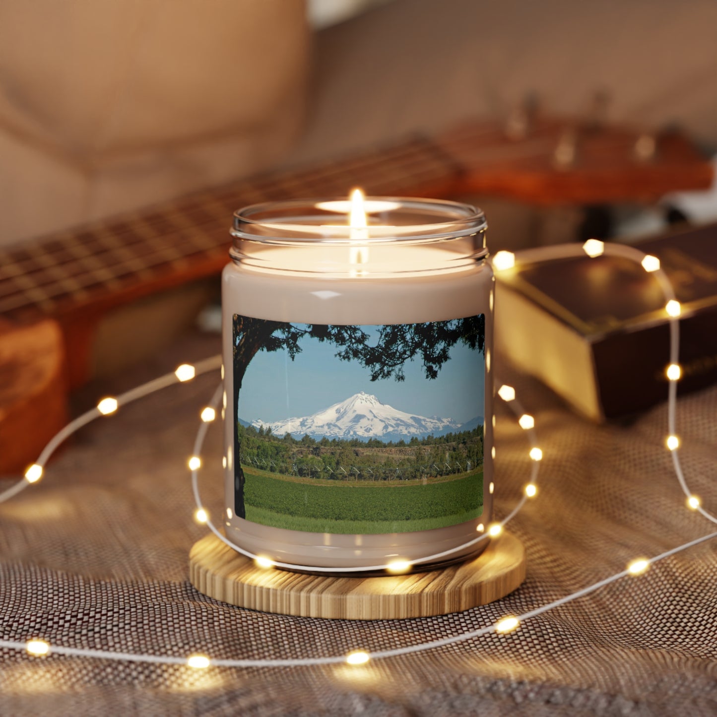 Juniper Framed Mountain Scented Soy Candle, 9oz