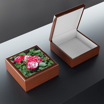 Romantic Roses Jewelry Box ~ 7.24"