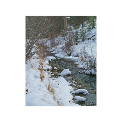 Snowy Creek Satin Posters