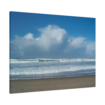 Blue Sky Beach Matte Canvas