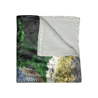 Regal Quail Crushed Velvet Blanket