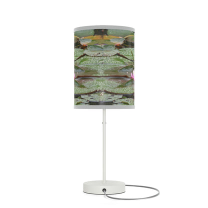 Water Lilies Lamp on a Stand