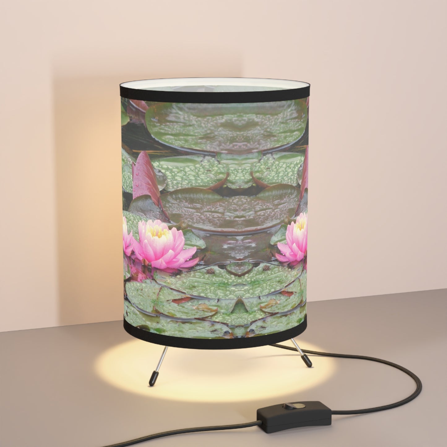 Water Lilies Tripod Lamp