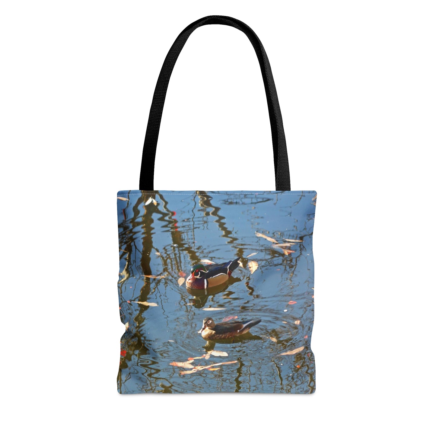 Wood Duck Couple Tote Bag